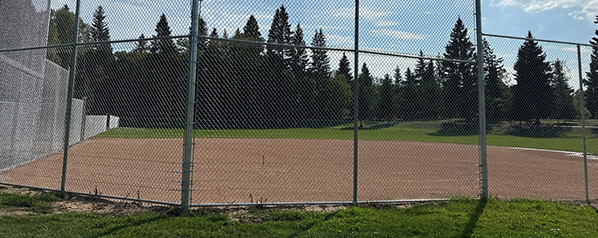 Community support builds new ball diamond
